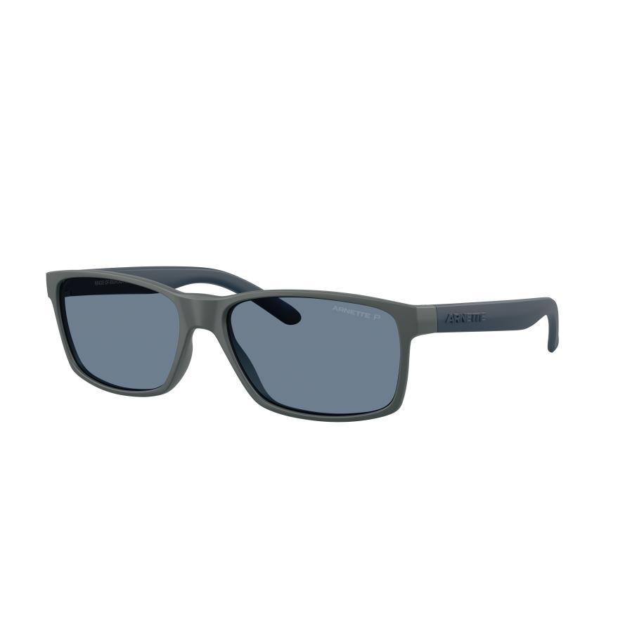 Arnette Mannelijk Sunglass AN4185 Slickster - Framekleur: Mat donkergrijs, Lenskleur: Polar Donkerblauw Blauw