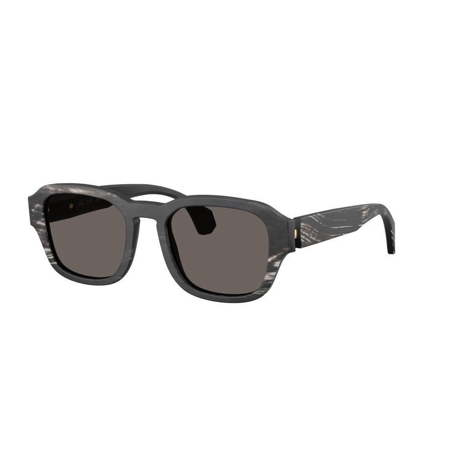 Alain Mikli Unisex Sunglass A05523CO - Framekleur: Gestreept zwart hoorn, Lenskleur: Donkergrijs Grijs