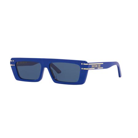 DIOR Vrouwelijk Sunglass DiorSignature S2U - Framekleur: Glanzend blauw, Lenskleur: Blauw