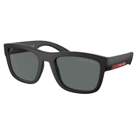 Prada Linea Rossa PS01ZSF Aziatische pasvorm Polarized DG002G Zwart Heren Zonnebril