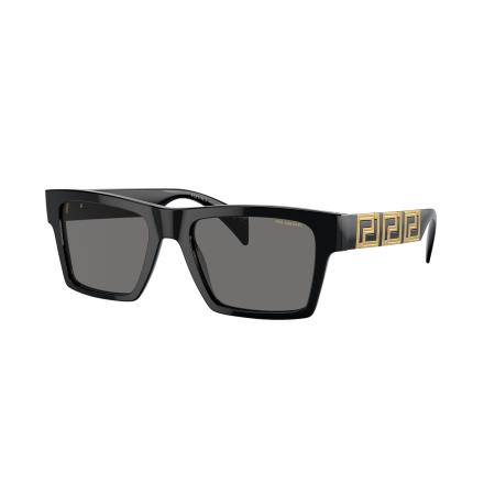 Versace Mannelijk Sunglass VE4445 - Framekleur: Zwart, Lenskleur: Polar donkergrijs