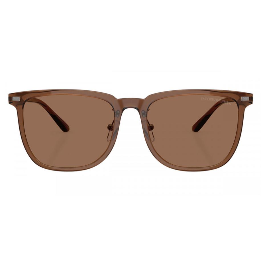 Emporio Armani EA4255D Aziatische pasvorm 628273 Bruin Heren Zonnebril