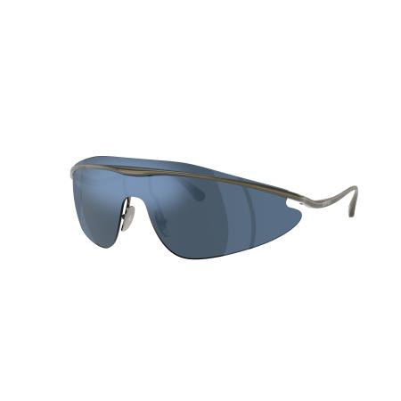 Ferrari Unisex Sunglass FH1015 - Framekleur: Donker staalgrijs, Lenskleur: Gespiegeld blauw