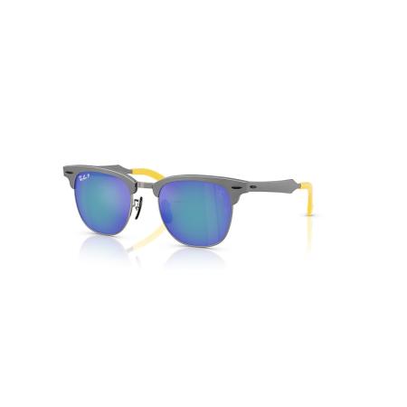 Ray-Ban Rb3807m Scuderia Ferrari Collection Chromance zonnebril Geborsteld Grijs montuur Grijs glazen Gepolariseerd 51-21