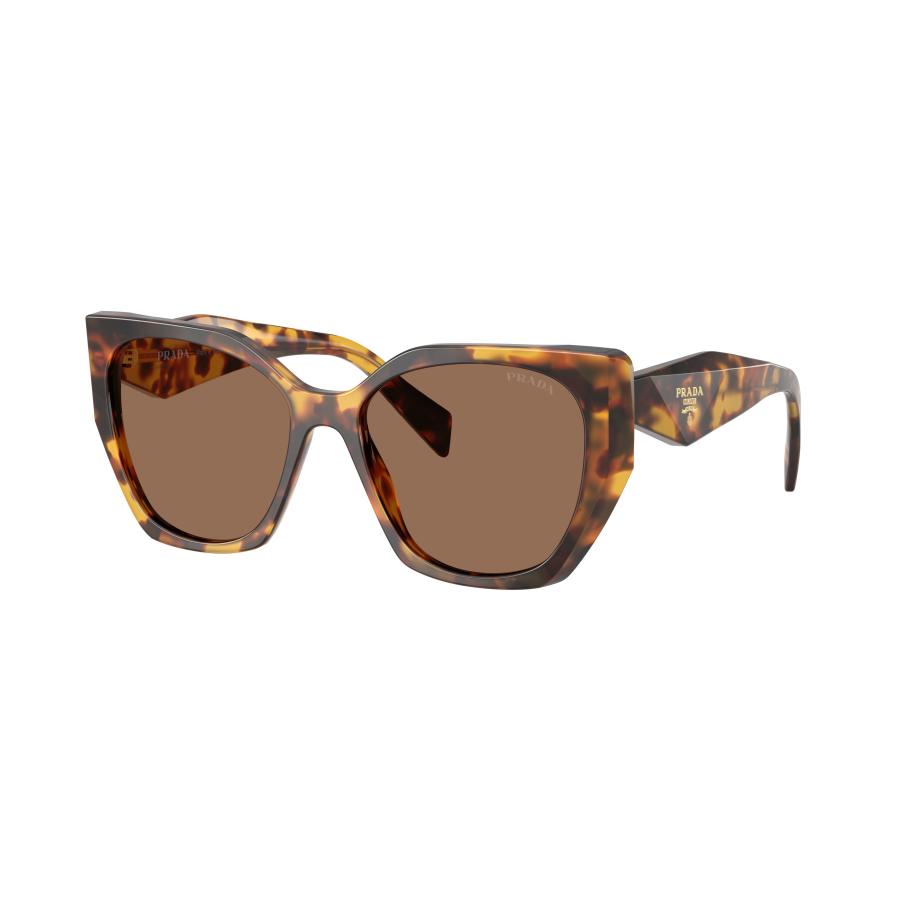 Prada Vrouwelijk Sunglass PR 19ZS - Framekleur: Honing Tortoise, Lenskleur: Donkerbruin Bruin
