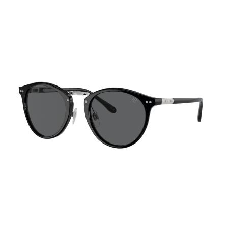 Ralph Lauren Mannelijk Sunglass RL8223 The Quincy - Framekleur: Zwart, Lenskleur: Grijs