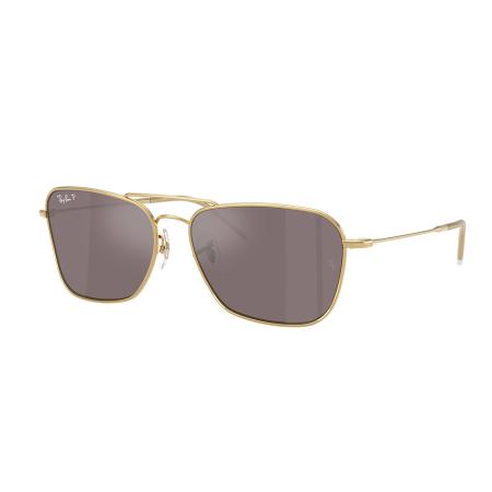 Ray-Ban RBR0102S Caravan Reverse Polarized 001/LB Goud Heren Zonnebril