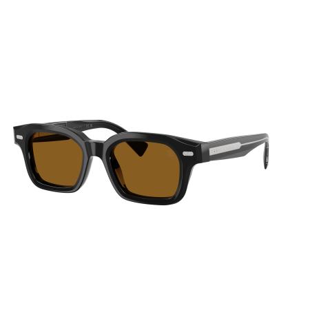 Brunello Cucinelli Mannelijk Sunglass BC4018S JARED - Framekleur: Zwart, Lenskleur: Terracotta