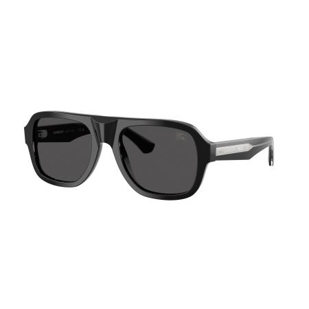 Burberry Mannelijk Sunglass BE4478 - Framekleur: Zwart, Lenskleur: Donkergrijs