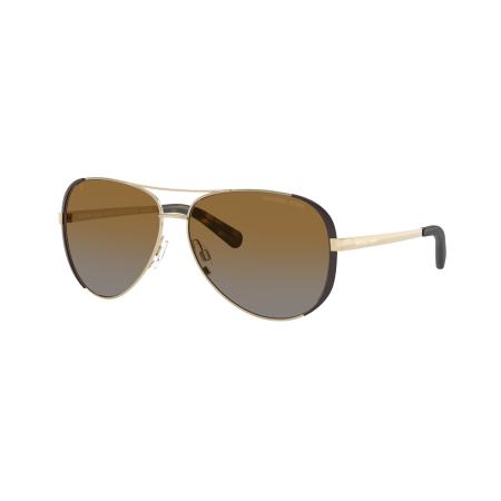 Michael Kors Vrouwelijk Sunglass MK5004 Chelsea - Framekleur: Goud /Bruin, Lenskleur: Bruin Gradiënt Polarized