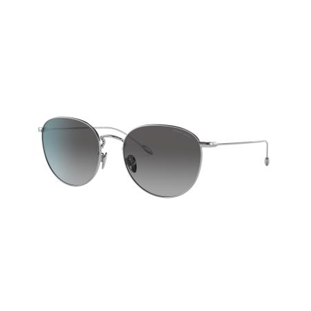Giorgio Armani Vrouwelijk Sunglass AR6114 - Framekleur: Zilver, Lenskleur: Gradiënt grijs