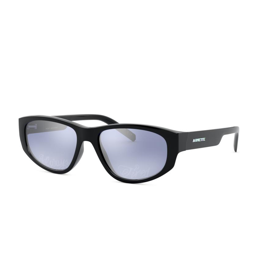 Arnette Mannelijk Sunglass AN4269 Deamon - Framekleur: Glanzend zwart, Lenskleur: Blauw Blauw