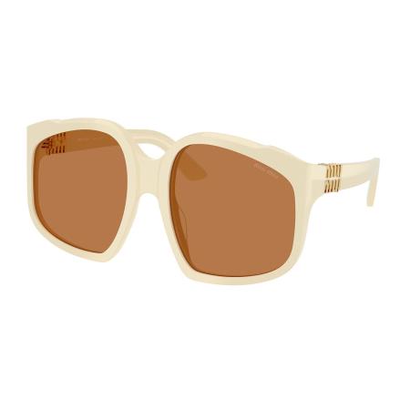 Miu Miu MUA07SF Aziatische pasvorm 21D90Q Wit Dames Zonnebril