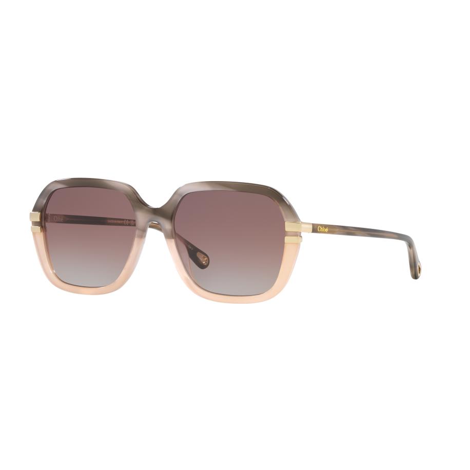 Chloé Vrouwelijk Sunglass CH0204S - Framekleur: Grijs, Lenskleur: Bruin Bruin