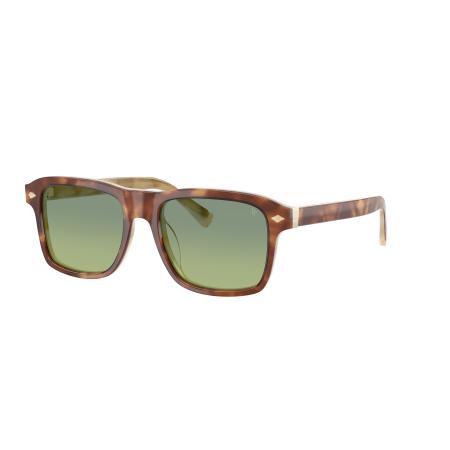 Brunello Cucinelli Mannelijk Sunglass BC4014S - Framekleur: Havana/Panama, Lenskleur: Vintage groen