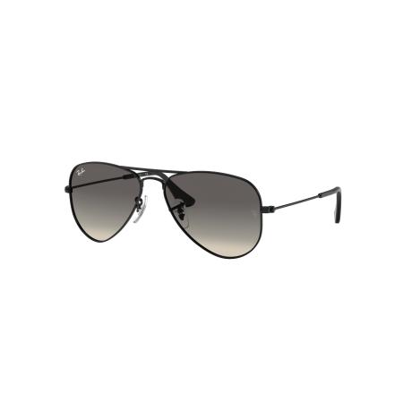 Ray-Ban Unisex Sunglass RB9506S Aviator Kids - Framekleur: Zwart, Lenskleur: Lichtgrijs/donkergrijs