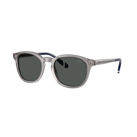 Polo Ralph Lauren Mannelijk Sunglass PH4206 - Framekleur: Glanzend Transparant Grijs, Lenskleur: Donkergrijs
