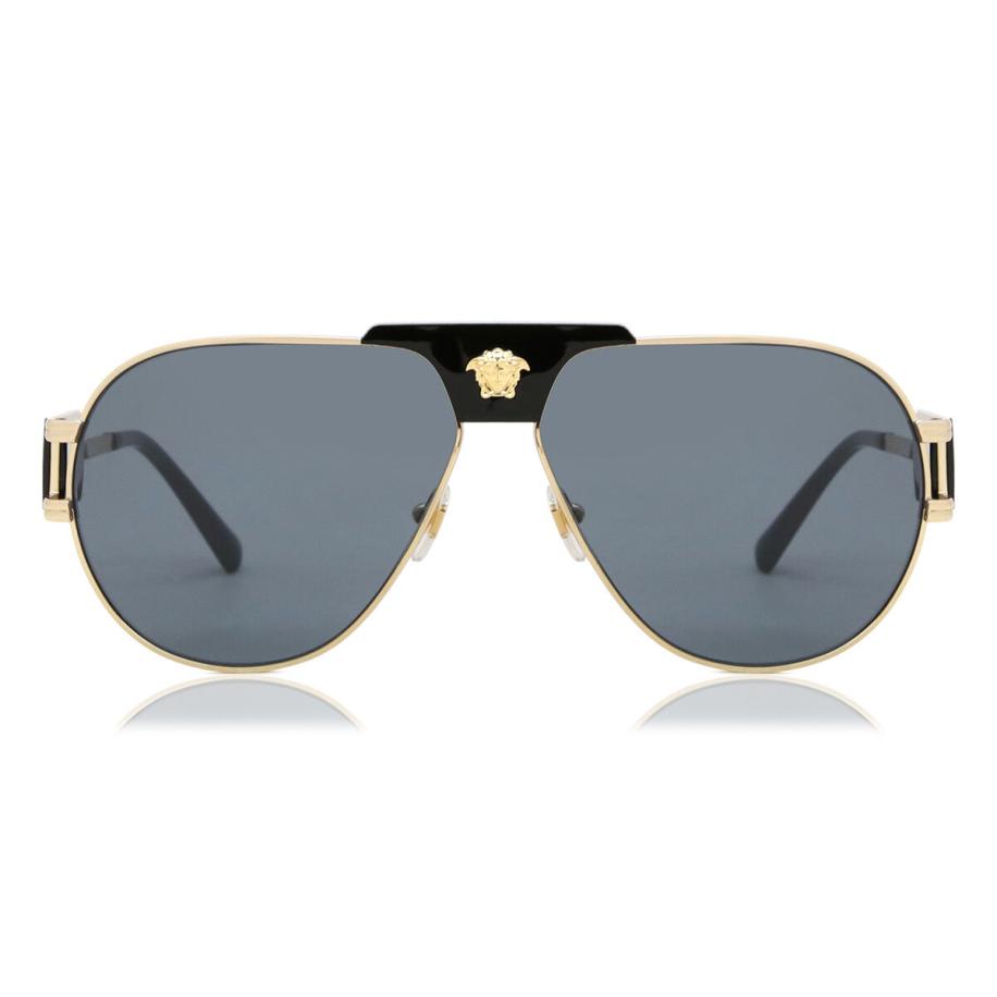 Versace VE2252 Aziatische pasvorm 100287 Goud Heren Zonnebril