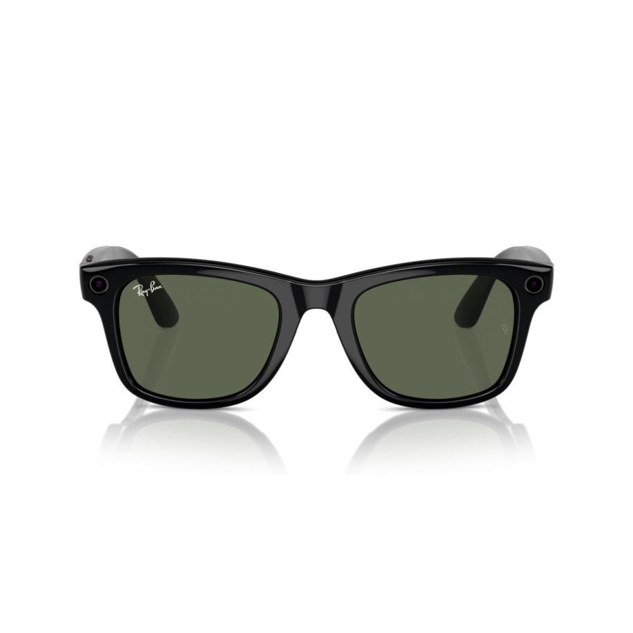 Ray-Ban Meta RW4008 Wayfarer 601/71 Zwart Heren Zonnebril