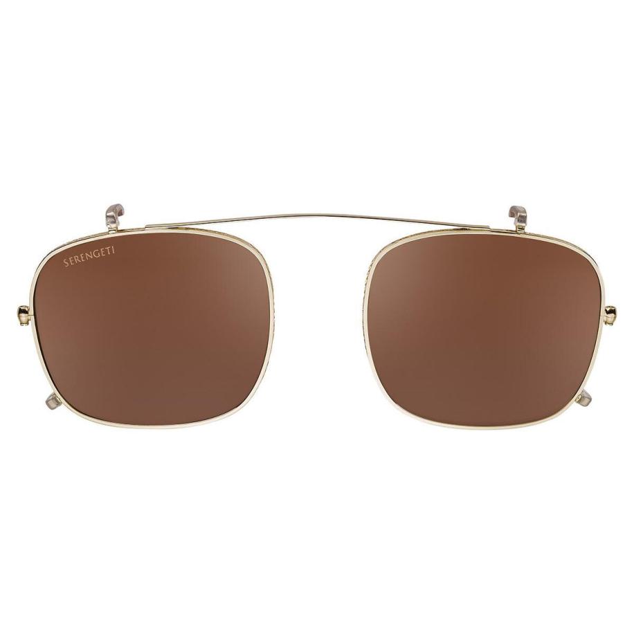 Serengeti Nelson Clip-On Only Polarized SS603004 Goud Heren Zonnebril