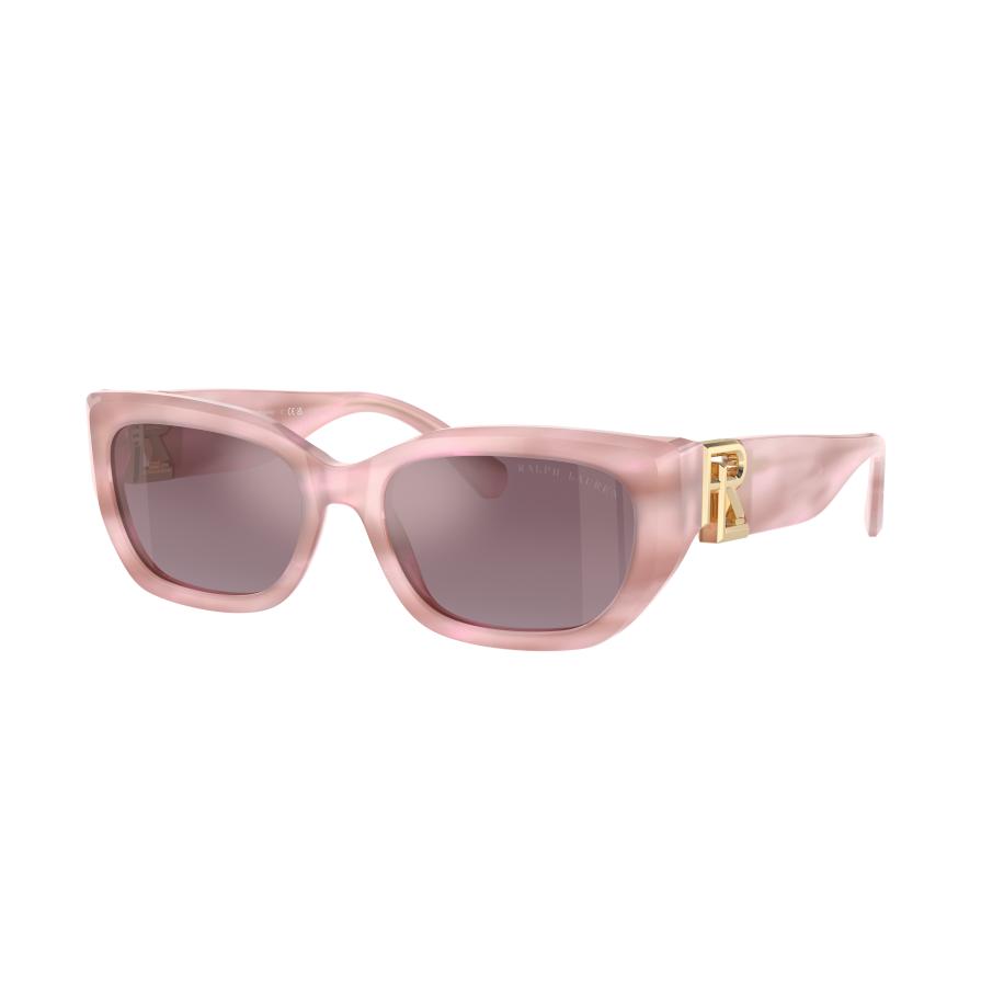 Ralph Lauren Vrouwelijk Sunglass RL8222 THE BRIDGET - Framekleur: Oesterschelp rosé/mauve, Lenskleur: Oesterschelp rosé/mauve Multicolor