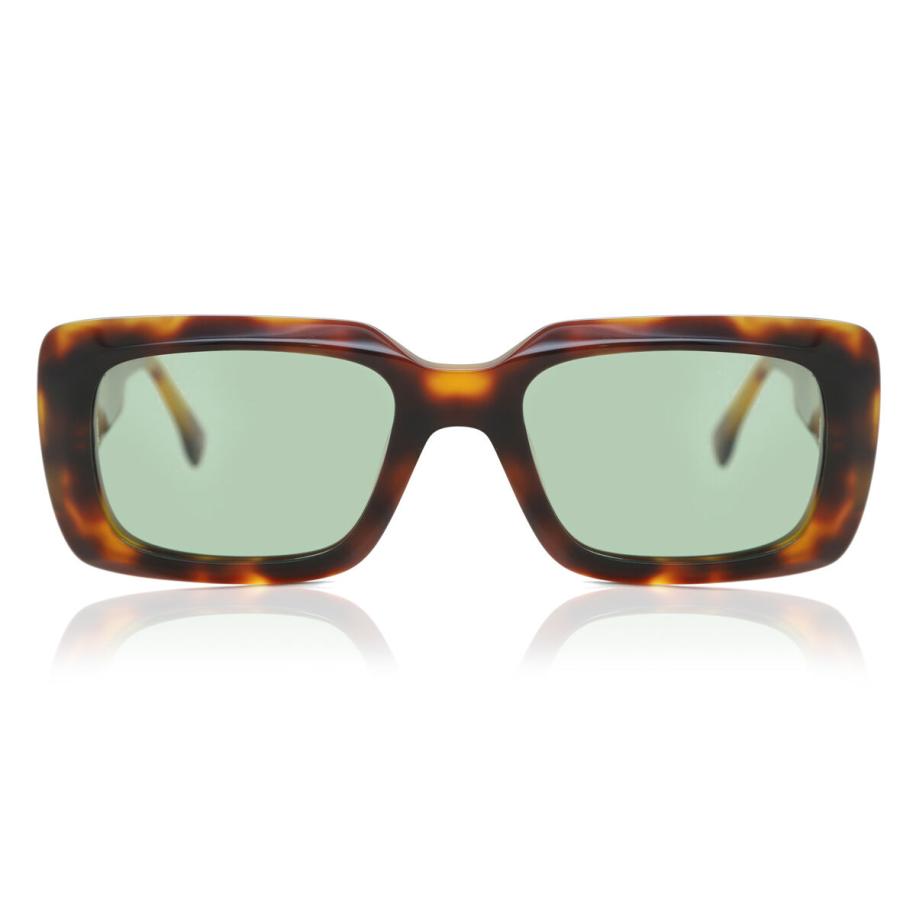Dames Rechthoek Volledige rand Plastic Tortoiseshell Zonnebril - Arise Collective