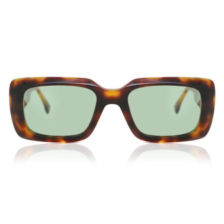 Dames Rechthoek Volledige rand Plastic Tortoiseshell Zonnebril - Arise Collective