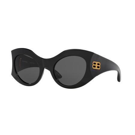 Balenciaga Vrouwelijk Sunglass BB0256S - Framekleur: Zwart, Lenskleur: Grijs