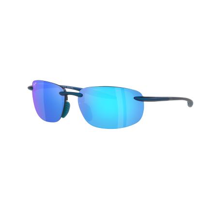 Maui Jim Unisex Sunglass Hookipa Ultra - Framekleur: Blauw mat, Lenskleur: Blauw gespiegeld polarized