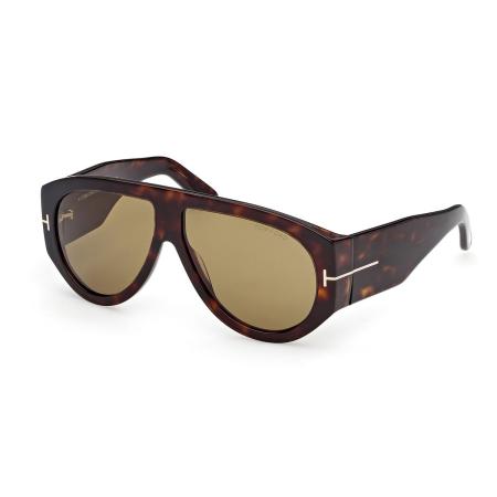 Tom Ford FT1044 BRONSON 52N Tortoiseshell Heren Zonnebril