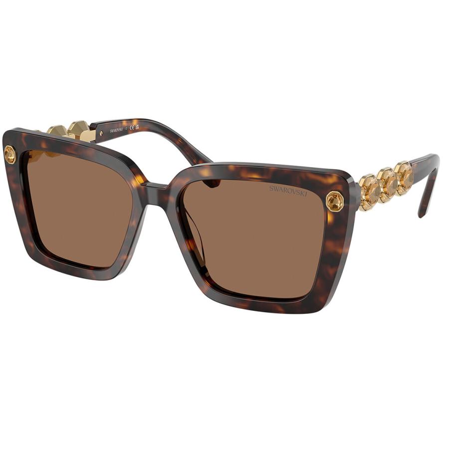 Swarovski SK6032 100273 Tortoiseshell Dames Zonnebril