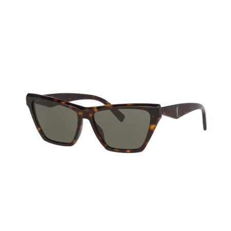 Saint Laurent Vrouwelijk Sunglass SL M103 - Framekleur: Tortoise grijs, Lenskleur: Grijs