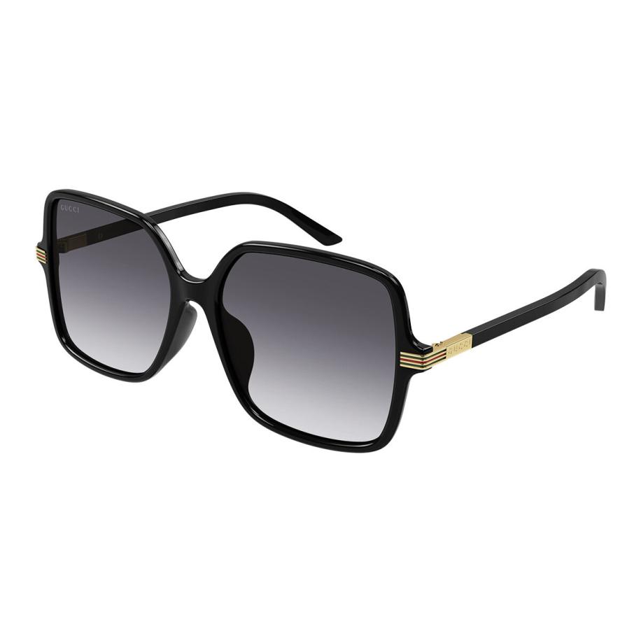 Gucci GG1448SA Aziatische pasvorm 1 Zwart Dames Zonnebril