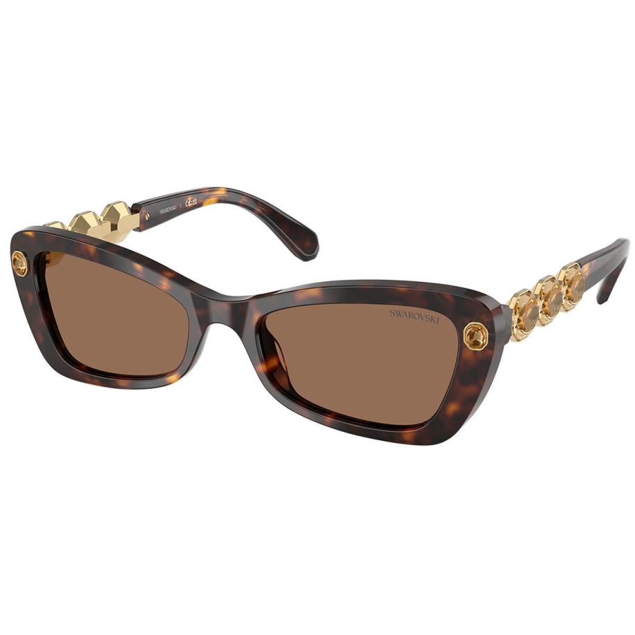 Swarovski SK6033 100273 Tortoiseshell Dames Zonnebril