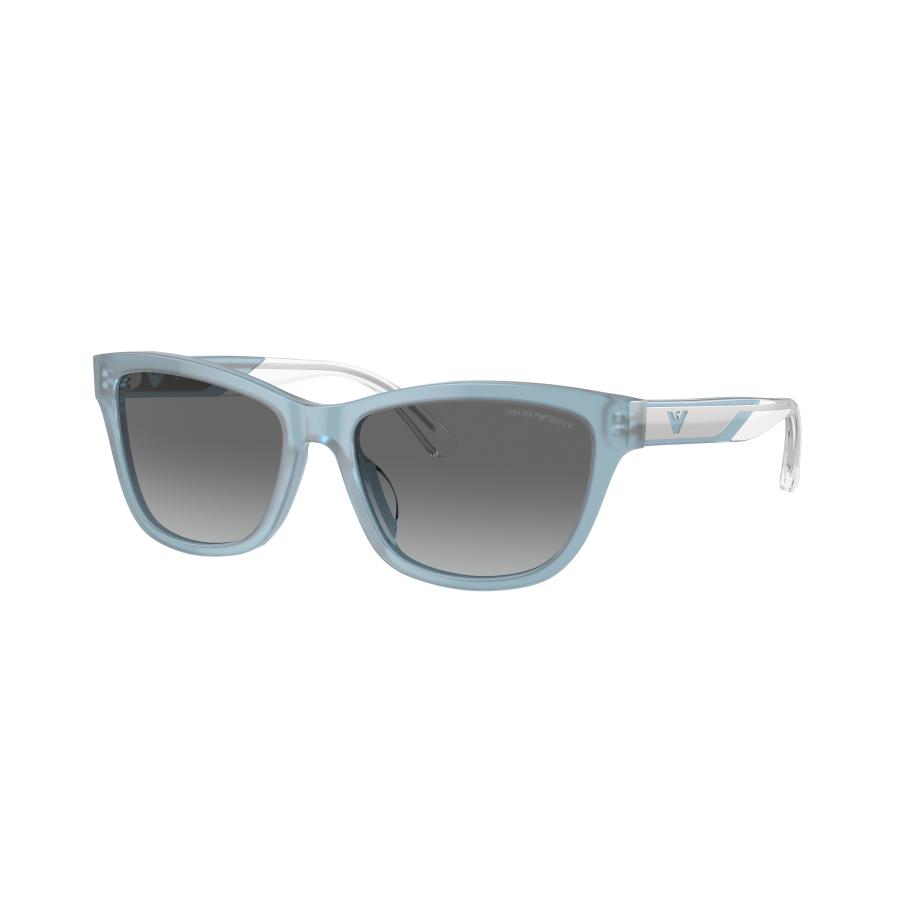 Emporio Armani Vrouwelijk Sunglass EA4227U - Framekleur: Shiny Opaline Azure, Lenskleur: Grijs Gradiënt Grijs