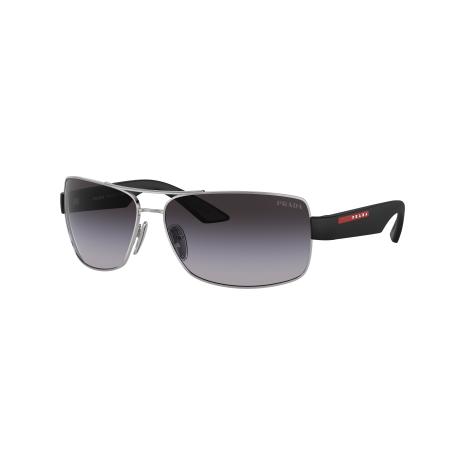 Prada Linea Rossa Mannelijk Sunglass PS 50ZS - Framekleur: Zilver, Lenskleur: Gradiënt grijs