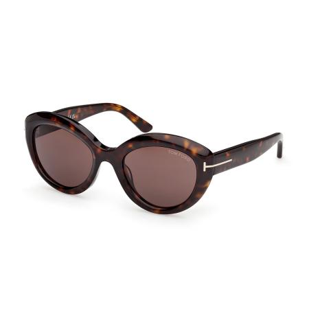 Tom Ford FT1316 STACY-02 52E Tortoiseshell Dames Zonnebril