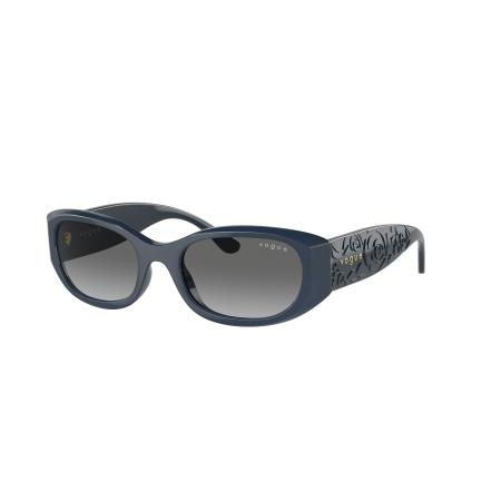 Vogue Eyewear Vrouwelijk Sunglass VO5525S - Framekleur: Opaal donkerblauw, Lenskleur: Grijs gradiënt donkergrijs