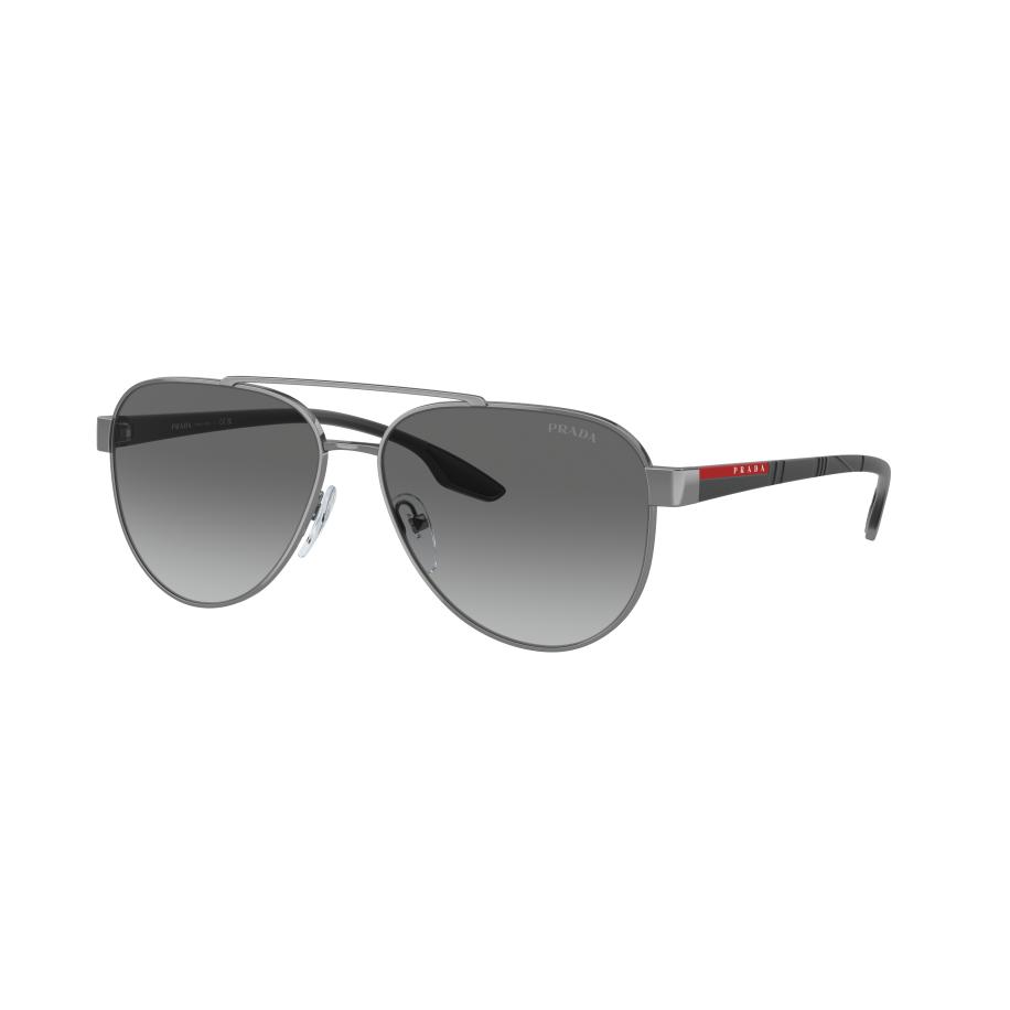 Prada Linea Rossa Mannelijk Sunglass PS 54TS Lifestyle - Framekleur: Staalgrijs, Lenskleur: Grijs Gradiënt Grijs