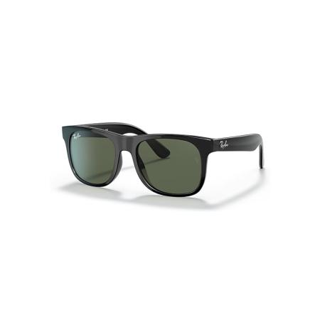 Ray-Ban JUSTIN KIDS zonnebril Zwart montuur Groen glazen 48-16