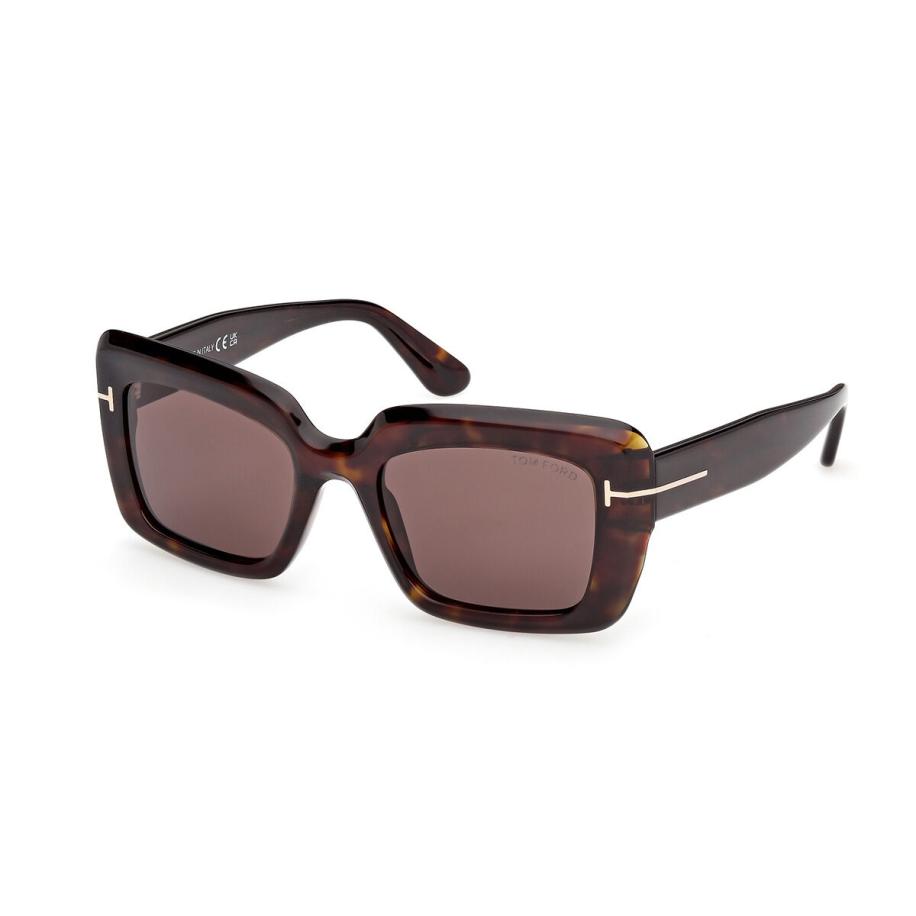 Tom Ford FT1318 LEILA-02 52E Tortoiseshell Dames Zonnebril