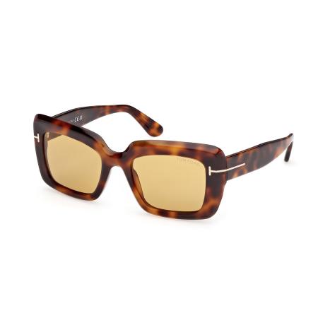 Tom Ford FT1318 LEILA-02 53E Tortoiseshell Dames Zonnebril