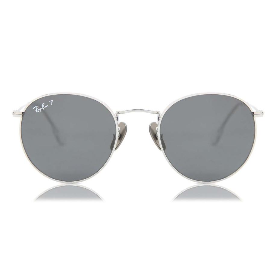 Ray-Ban RB8247 Rond Polarized 920948 Zilver Heren Zonnebril Zilver