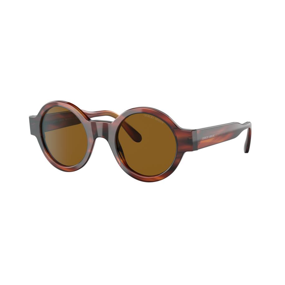 Giorgio Armani Vrouwelijk Sunglass AR 903M - Framekleur: Havana gestreept, Lenskleur: Bruin Bruin
