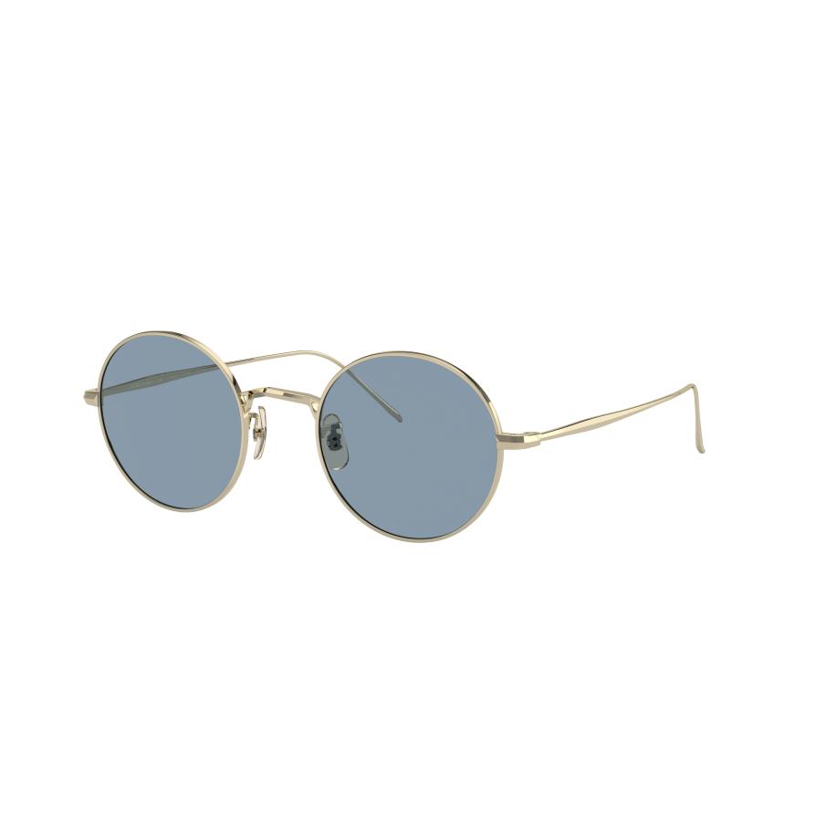 Oliver Peoples Unisex Sunglass OV1293ST G. Ponti-3 - Framekleur: Zacht goud, Lenskleur: Kobalt Blauw