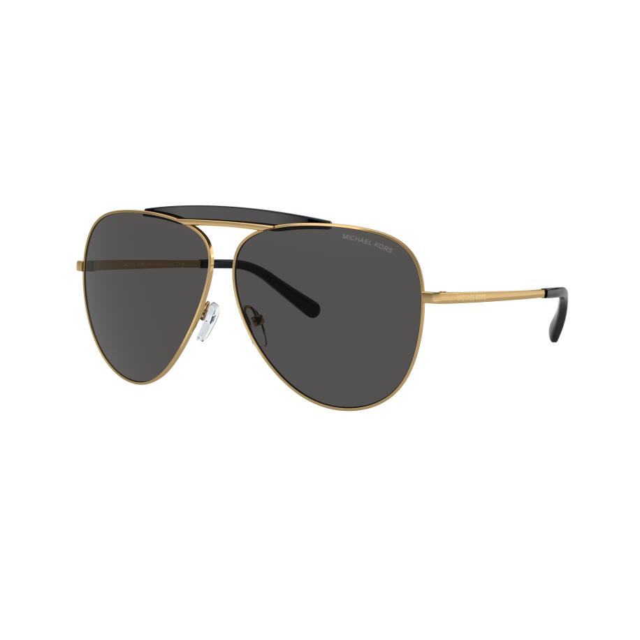 Michael Kors Vrouwelijk Sunglass MK9037M Bleecker - Framekleur: Goud, Lenskleur: Donkergrijs effen Grijs