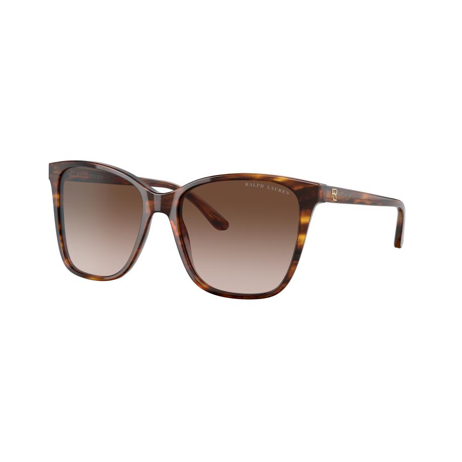 Ralph Lauren Vrouwelijk Sunglass RL8201 - Framekleur: Glanzend Gestreept Havana, Lenskleur: Gradiënt bruin Bruin