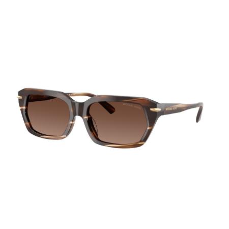 Michael Kors Mannelijk Sunglass MK2265U Lake Tahoe - Framekleur: Bruin Hoorn, Lenskleur: Bruin Effen Polar