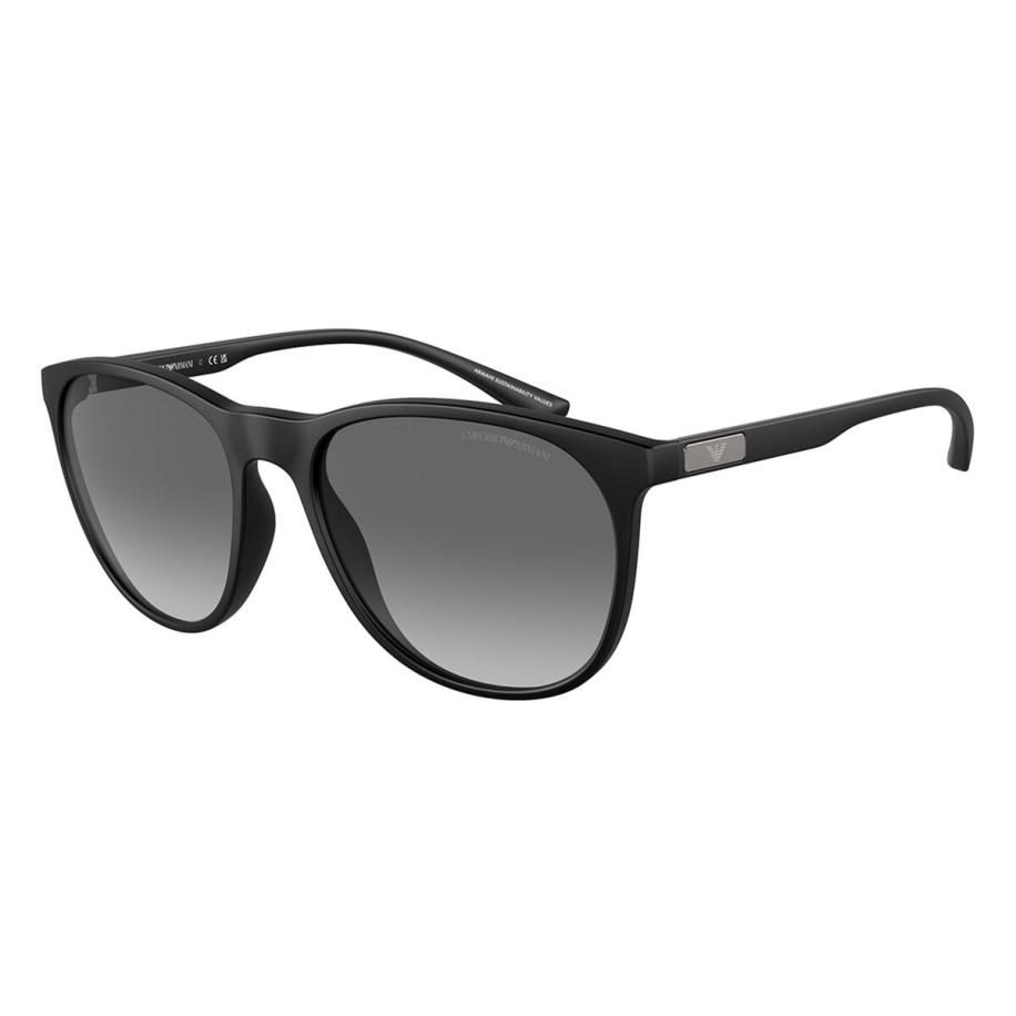 Emporio Armani EA4210F Aziatische pasvorm 500111 Zwart Heren Zonnebril