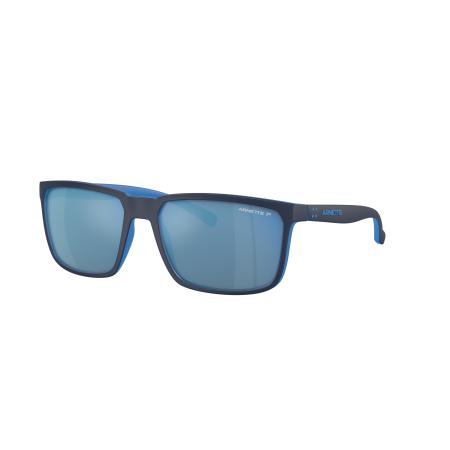 Arnette Mannelijk Sunglass AN4251 Stripe - Framekleur: Matte Top Navy On Light Blue, Lenskleur: Donkergrijs gespiegeld water polar